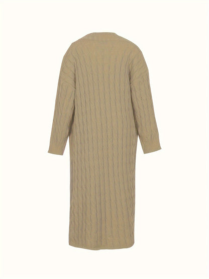 [Cardigan Sweater] Plus Size - Plus Size Cardigan Sweater A23A062