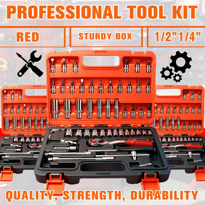 171/53+1 piece car repair tool set, 72 tooth ratchet wrench and durable toolbox storage box, perfect for car repair, home and DIY projects, worry free operation for men and women, easy to control, holiday gift set for boyfrie