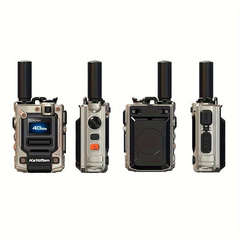 Kayotom Global Walkie-talkie with Unlimited Range 4G Two-way Radio Is Easy to Operate, Has No Monthly Fee, Long Battery Life, Is Sturdy And Durable, Dust-proof And Shock-proof, Suitable for Outdoor, Group And Remote Coordinat