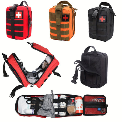 363pcs Portable First Aid Kits, Essential First Aid Kits for Emergencies, Suitable for Families, Cars, Camping, And Hiking, Best for Christmas, Perfect for Thanksgiving, Without Battery