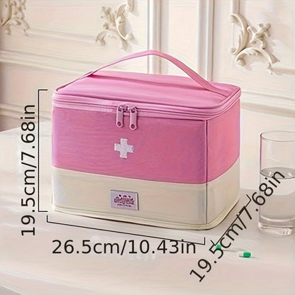 Dustproof Moistureproof Large Capacity Classified Medical Bag, New Foldable First Aid Bag, Travel Household Medicine Storage Bag, Travel Accessories, Can Be Used for Travel, Suitable for Travel