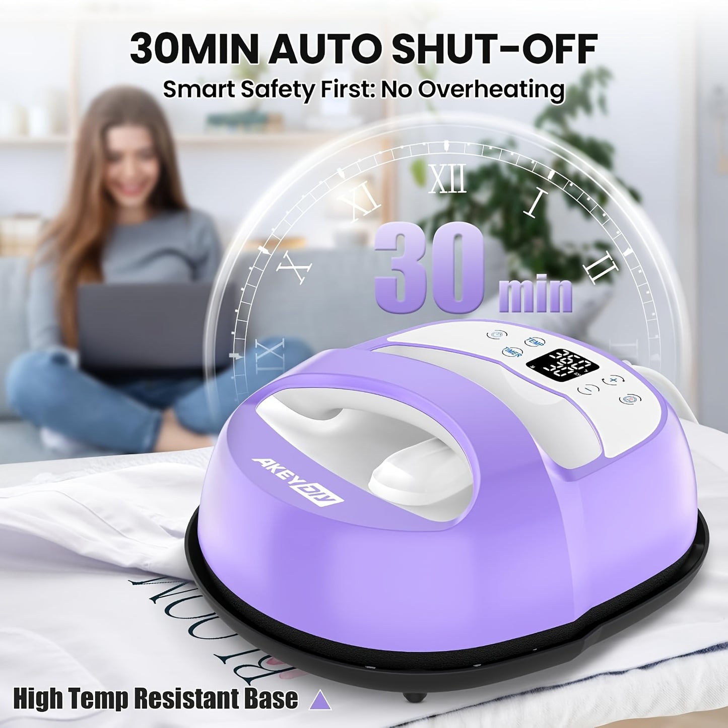 Upgraded 12"x10" / 7"x5" Portable T-Shirt Heat Press Machine, Mini Sublimation Printer with Transfer Paper for HTV Vinyl DIY Christmas Gift - Print on Shirts, Hats, Bags, Pillows, Aprons, Mousepads, Masks, Sneakers & Phone Ca