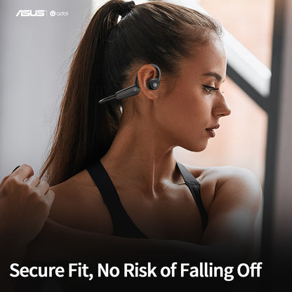 ASUS Bone Conduction Open-Ear Wireless Earphones with Mic and Multi-Function Controls, Perfect for Sports, Fitness, Riding, and Gaming