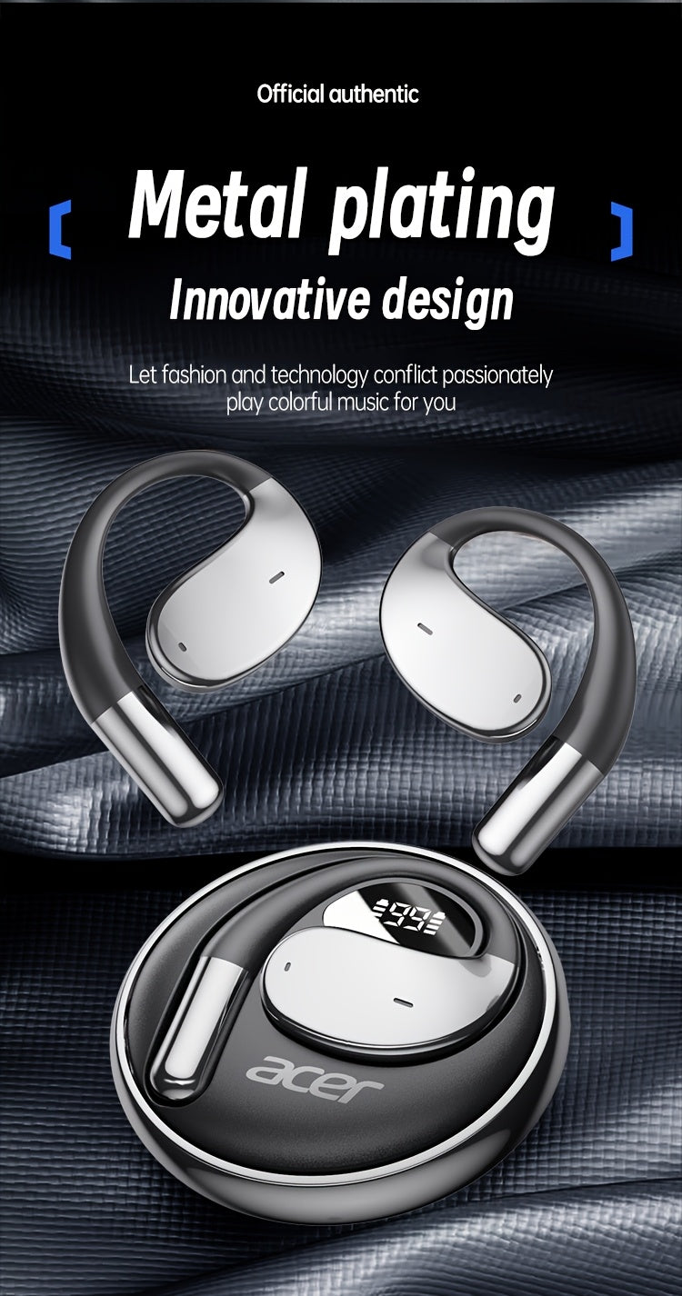 TWS Wireless Headphones with Noise Cancelling for Calls, Sports & Running In-Ear Design, Lightweight Touch Control, Long Battery Life, HIFI Sound, Compatible With Mobile Phones, Tablets, And Laptops With Charging Case