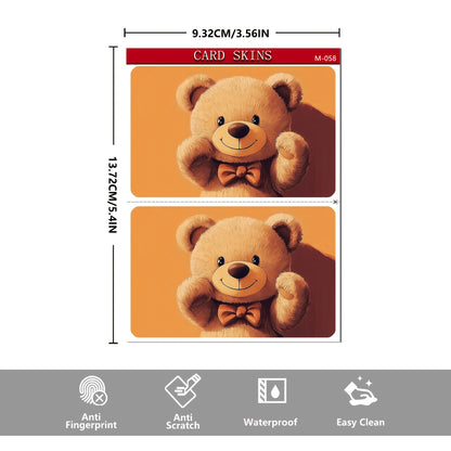 Set of 2 Car Stickers with a Shiny Finish, Ultra-Thin Vinyl Skins That Leave No Residue, Suitable for Credit Cards, Debit Cards, Transit Cards, Key Cards, Skin Protection, And Bank Cards; These Ultra-Thin Stickers Are Waterpr