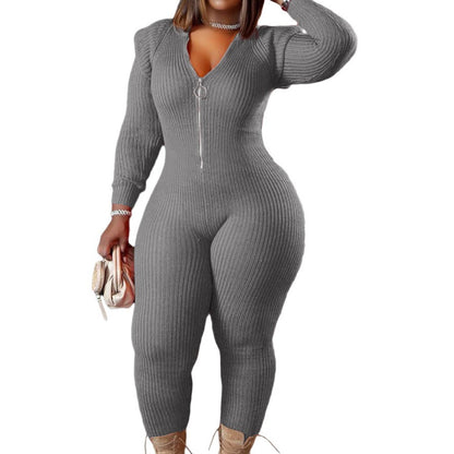 HERTALK Women Fashion Imitation Padded Shoulder Hooded Jumpsuit | Casual Fall/Winter Style with Off the Shoulder Collar, Long Sleeve, Ruffle Details, Palazzos Hem