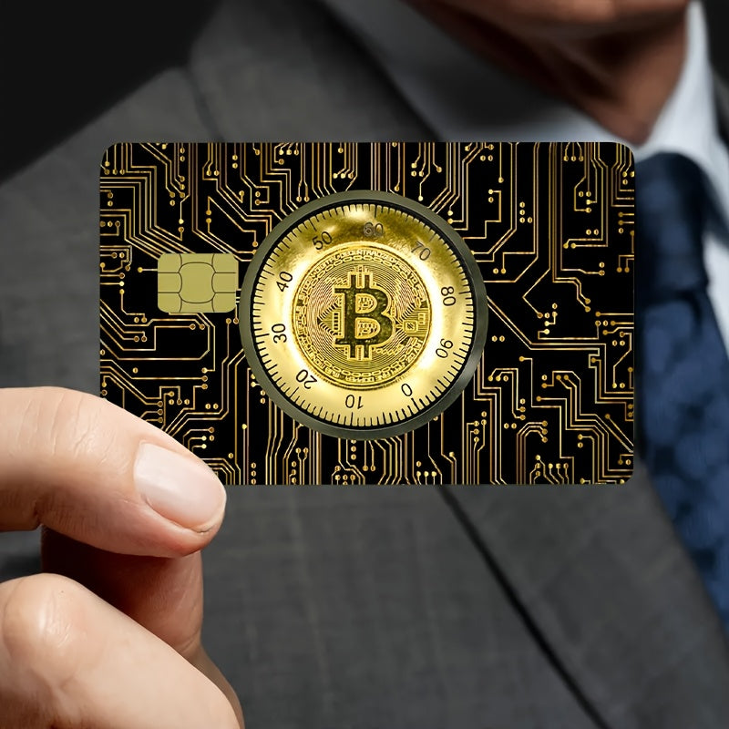 2pcs Bitcoin & Ethereum Privacy Stickers - Scratch-Proof PVC Credit Card, Bank Card, ID Card, Passport, Phone - Matte Finish, Single-Use Privacy Stickers for Credit, Bank Cards, Ids - Compatible With Bitcoin, Ethereum, Crypto
