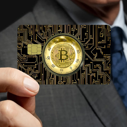 2pcs Bitcoin & Ethereum Privacy Stickers - Scratch-Proof PVC Credit Card, Bank Card, ID Card, Passport, Phone - Matte Finish, Single-Use Privacy Stickers for Credit, Bank Cards, Ids - Compatible With Bitcoin, Ethereum, Crypto