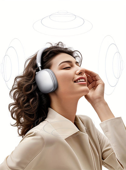 Picun F5 Hybrid ANC Wireless Headphones with 45dB Noise Cancellation, Wireless 5.4 Low-Latency, Spatial Audio, Hybrid ANC/Passive Mode, -C/, Compatible with PC/Laptop/Tablet/Skiing Headphones, 3.5mm Cable & Built-in Mic