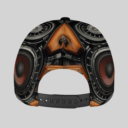 CUTEHSJ 's & 's Futuristic Tech-Inspired Baseball Cap with Speaker-Like Ear Protusions - Adjustable Buckle, UPF, Lightweight Hip-Hop Hat for Outdoor, Weddings, & Music Events - Modern Gadget Accessory