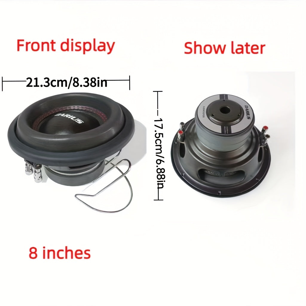 Ultra-Heavy Bass Speaker for Cars - High-Power Car Subwoofer - 8-inch/10-inch/12-inch - Perfect for Car Audio Upgrade - Dual Voice Coil, Single Voice Coil Options, Single Magnet or Dual Voice Coil