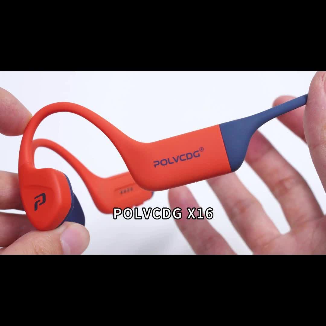 Newly Upgraded 2.0 X16 Wireless Bone Conduction Earphones Are Professional And Sweat Resistant, Providing Clear Communication with The Microphone. The Magnetic Charging Port Has a Long Lifespan And a Large Memory Wireless/Mp3