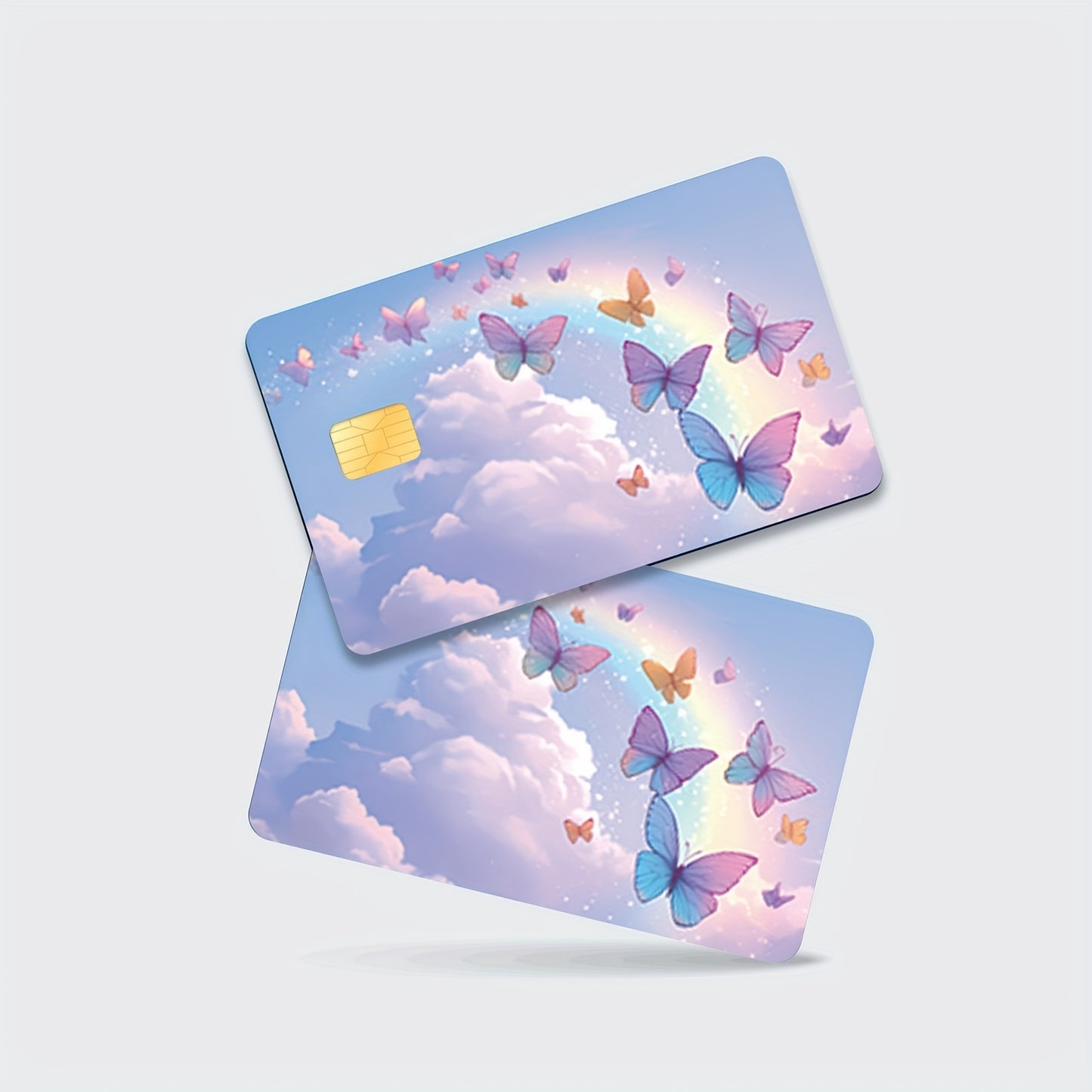 3pcs, 1pc spare Shiny Credit Card Ultra-Thin Light Beige Vinyl Residue-Free Stickers for Credit Cards, Debit Cards, Transportation Cards, Key Cards, Light Beige Protection and Bank Cards