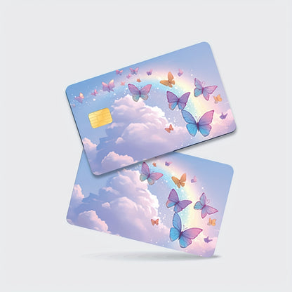 3pcs, 1pc spare Shiny Credit Card Ultra-Thin Light Beige Vinyl Residue-Free Stickers for Credit Cards, Debit Cards, Transportation Cards, Key Cards, Light Beige Protection and Bank Cards