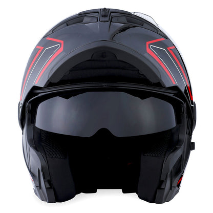 MOTORCYCLE MODULAR FULL FACE HELMET FLIP UP DUAL VISOR HELMET