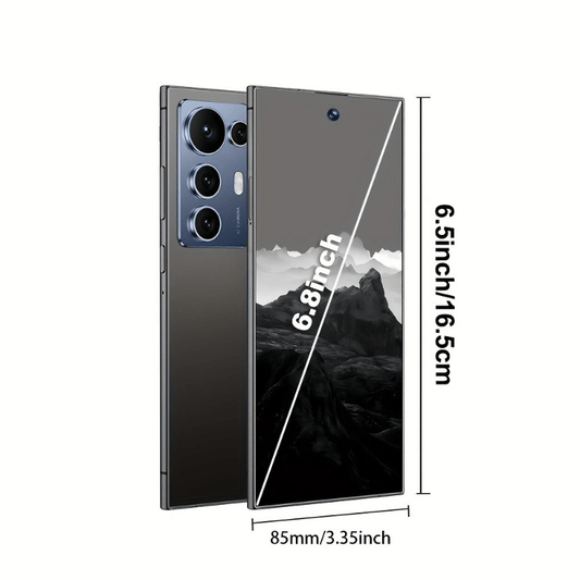 S25 Ultra Latest Model 6.8-inch Unlocked Android Large Screen Phone, with a Dual-camera Setup of 13-megapixel + 48-megapixel Cameras, Built-in Stylus Pen, Supports Fast Charging, 4+64GB Storage Combination, Comes with: Headph