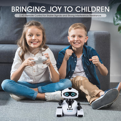 Gesture Sensing Robot With Storytelling, Singing And Dancing Functions, MultitaLight Beigeg, Performance/ Editing Programming And Other Features, Suitable As A Birthday Gift For Kid