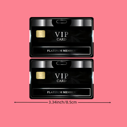 Business Style "VIP" Fashion Waterproof Sticker Credit Card Light Beige Cover, Ultra-Thin, High-Quality, Scratch-Resistant, Suitable for Credit Cards, Bank Cards, Bus Cards, Detachable Self-Adhesive for Most Cards, Ideal Gift