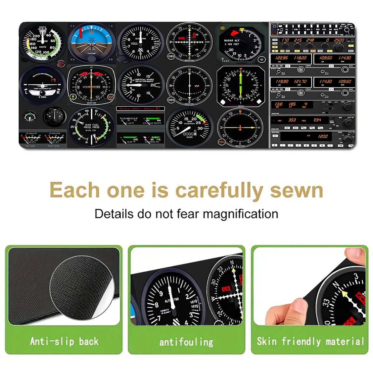 Large Mouse Pad for Gaming And Office Use, Featuring a Non-Slip Rubber Base for Accurate Tracking, Making It a Perfect, Long-Lasting, And Odor-Free Choice for Your Keyboard And Mouse