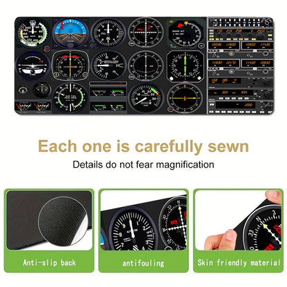 Large Mouse Pad for Gaming And Office Use, Featuring a Non-Slip Rubber Base for Accurate Tracking, Making It a Perfect, Long-Lasting, And Odor-Free Choice for Your Keyboard And Mouse