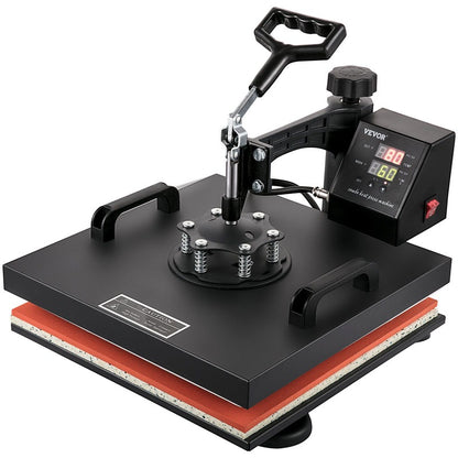 Quality Assurance Heat Press Machine 15x15Inch 8pcs 1050W Combo Digital Multifunctional Sublimation Heat Transfer Machine Dual Display for T Shirts Hat Mug Cap Plate Swing Away Design Premium Quality