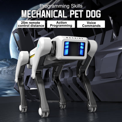 Intelligent Robot Dog - Remote Control, Special Effects Robot Dog, Dancing, Multi-Functional, Intelligent Programming Companion Toy Christmas gift New Robot Dog, Wireless Remote Control Dog, AI Voice Control Can Be Connected