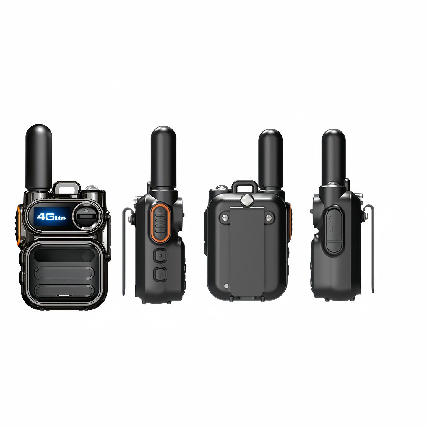 Global POC 10000 Miles Walkie-Talkies Ultra Long Distance International Intercom Unlimited Range PTT Walkie Talkie Multi- Functional Two Way Radios 2 Radios 2 Cards 2 Headphones Set