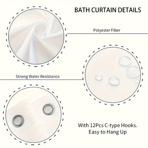 1/4pcs Game Controller Pattern Shower Curtain Four Piece Set, Including Waterproof Shower Curtain, Anti Slip Floor Mat, Toilet Seat Cover, And U-shaped Mat Shower Curtain Set, Twelve Hooks, Bathroom Accessories, Holiday Gifts