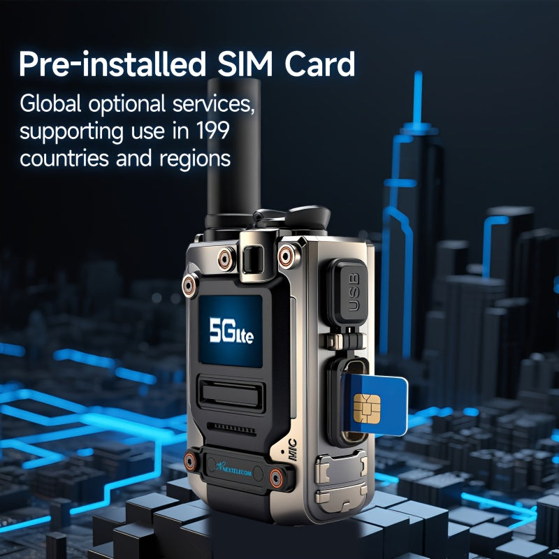 5G/4G 5000 Miles Nationwide Walkie Talkie Long Range K300s POC Two Way Radio SIM Card No Monthly Fee Long Standby Battery Rechargeable Handheld for Outdoor Activities Hiking Camping Hunting Truckers Consruction Business Use,
