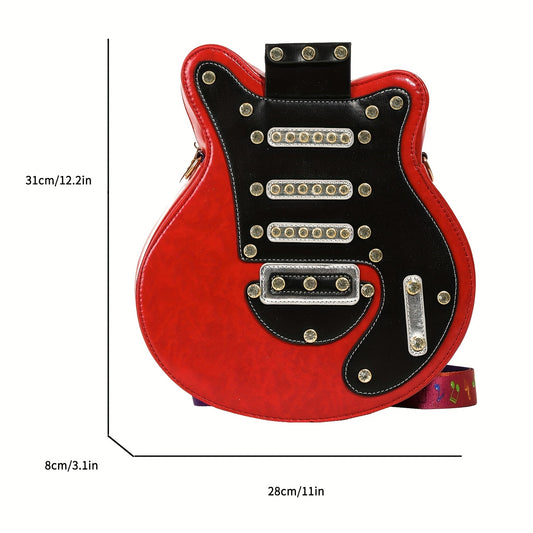 Original Personalized Design Guitar Large Capacity Trendy Versatile Fashion Shoulder Crossbody Backpack