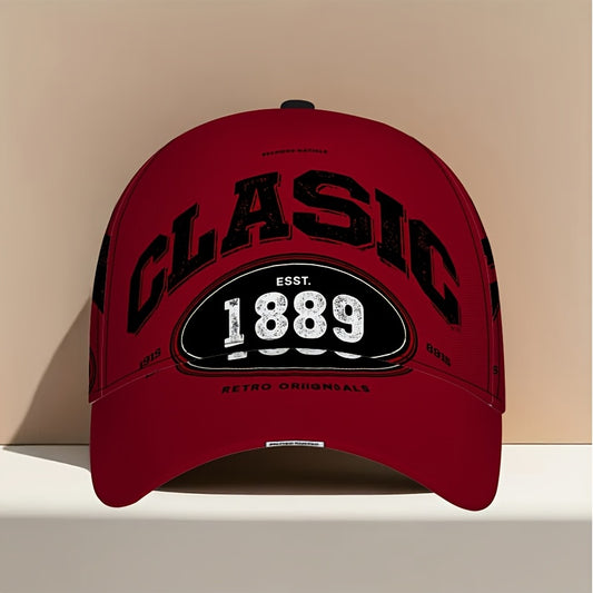 1pc Vintage Baseball Cap - Adjustable Strap, Lightweight Retro Hat with Classic, for Men's Everyday & Special Events (Halloween, Christmas, Thanksgiving) - Ideal Gift for Vintage Style Lovers, Casual Headwear, Comfortable Hea