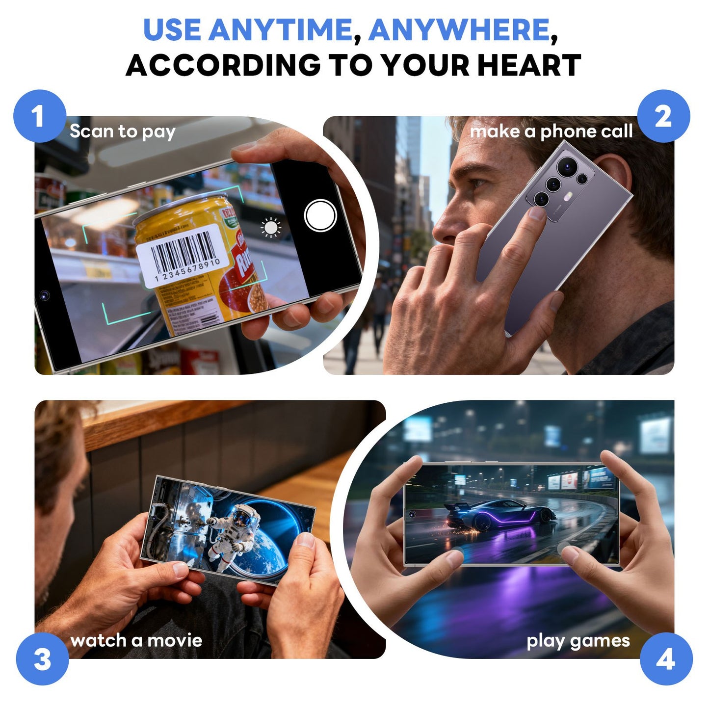 2026 New S25 Android Phone from Apple, Featuring a 4K Screen, 12+512GB of Storage, Facial And Fingerprint Recognition, a 6.8" HD Dual SIM Capability, Type-C Long-Lasting Battery, Designed for Business Use, with a Sleek And St