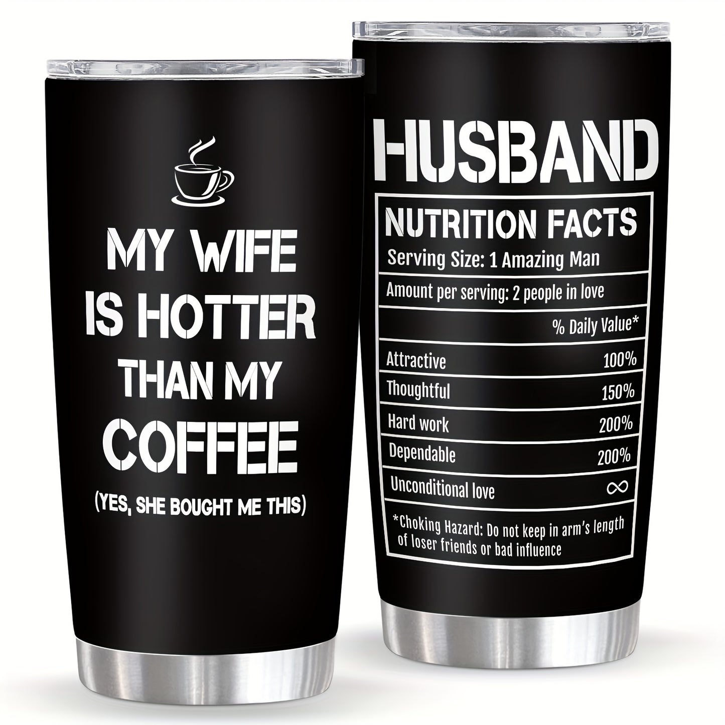 1pcs Husband Gifts For Wife, Best Husband Gifts, Husband Coffee Mug Glass 20oz, Anniversary Birthday Gift For Husband, Gifts For Husband Valentine's Day Father's Day Mother's Day