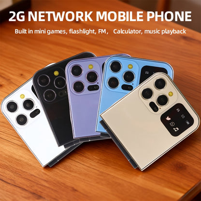 Dual-Sim Flip Phone | Retro Design With 2G Network, 1350Mah Battery, Multifunctional Features Including Entertainment, Tools, File Management, Audio Player, Fm Radio, Camera, Contact Management - Yue Cui I15Pro