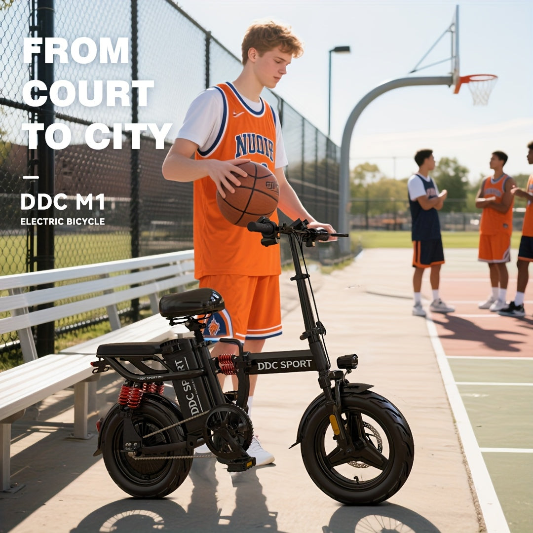 Foldable Electric Bike for Adults & Teens, M1 700W Ebike, 48V 20Ah Removable Battery 32km/h, LCD Display, Perfect for Back to College, Dual Disc Brakes, Commuting, Camping And Giving (Fall Deal)