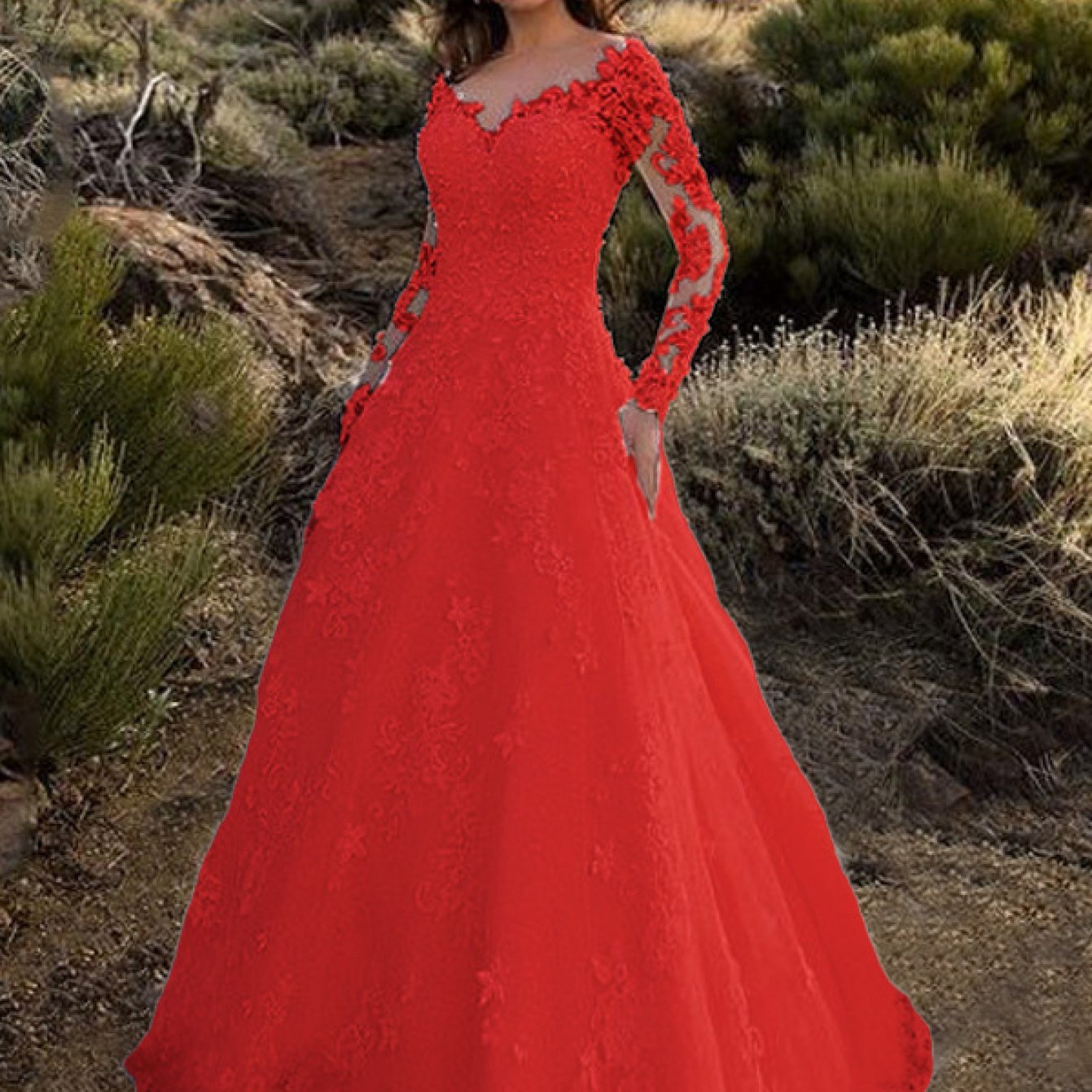 Off Shoulder Wedding Gown Euro Womens Wear Long Sleeve Elegant Design Slim Fit Bridal Dress Statement Outfit for Special Occasions