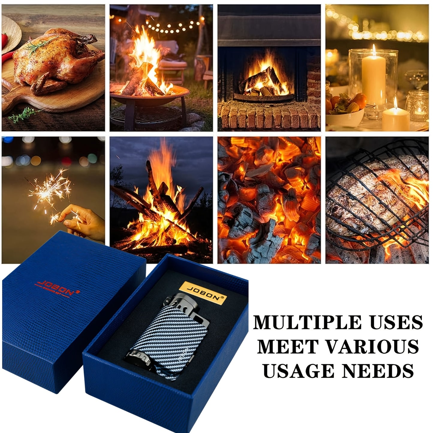 New Butane Spray Gun Lighter with Windproof Features, Direct Blue Flame, Visible Air Window, Adjustable Flame, And Circulating Inflation. It'S Multifunctional And Ideal for Outdoor Barbecues, Cooking, Welding, Lighting Candle
