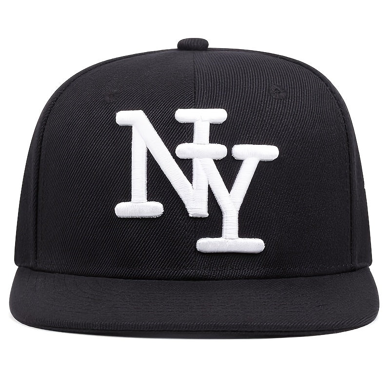 Two-piece "one hat and one decorative necklace" combination, new youth hip-hop baseball cap, exquisite embroidery adjustable lightweight and breathable travel, travel, size, and holiday gifts best choicesuitable for men and w