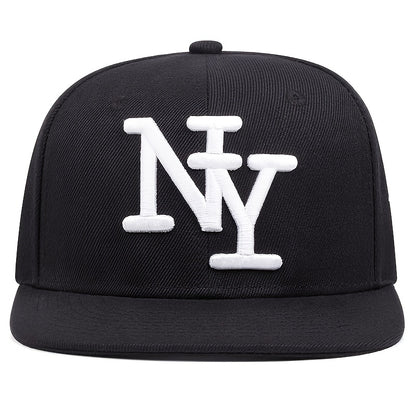 Two-piece "one hat and one decorative necklace" combination, new youth hip-hop baseball cap, exquisite embroidery adjustable lightweight and breathable travel, travel, size, and holiday gifts best choicesuitable for men and w