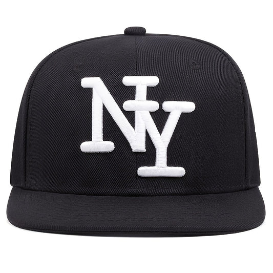 Two-piece "one hat and one decorative necklace" combination, new youth hip-hop baseball cap, exquisite embroidery adjustable lightweight and breathable travel, travel, size, and holiday gifts best choicesuitable for men and w