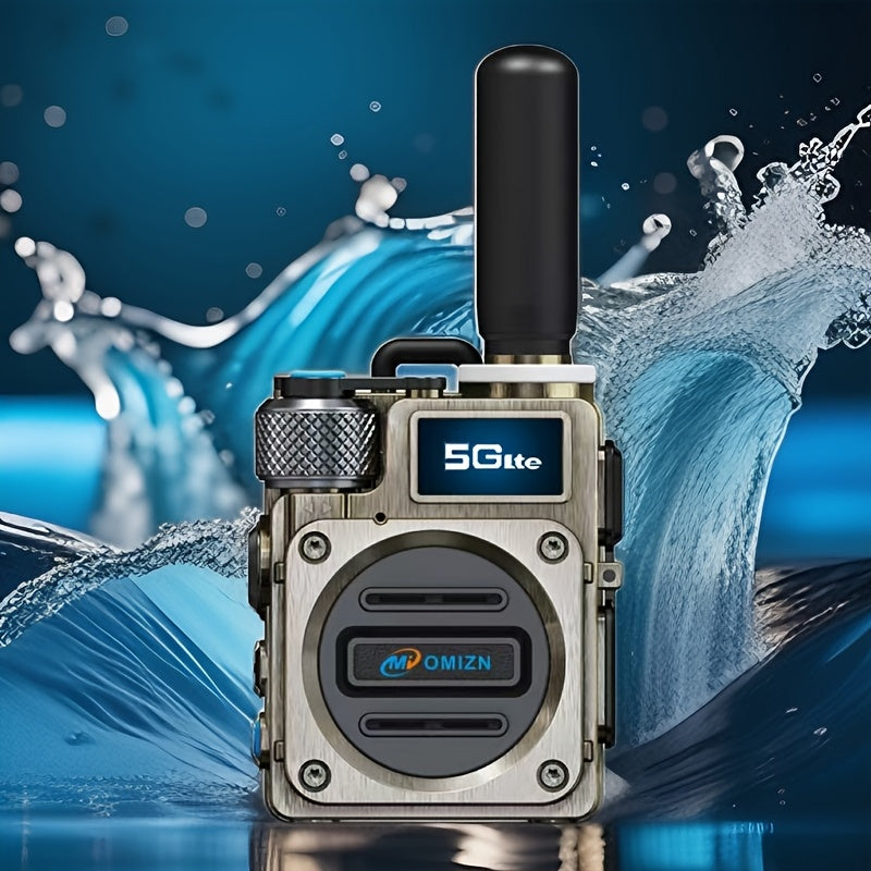 2pcs POC Walkie Talkie, Two Way Radio National 5000 Miles Public Network Intercom, Transnational Radio, Come with SIM Card, UnbreakableAluminum Alloy