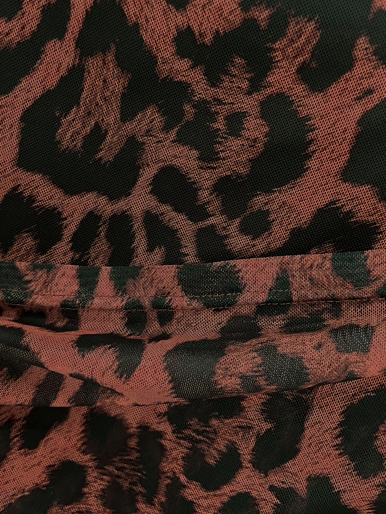 One Piece Sexy Leopard Print Halter Neck Dress | Asymmetrical Ruffle Hem, Slit Back, Sleeveless, Long Length, Elegant Casual Party Style