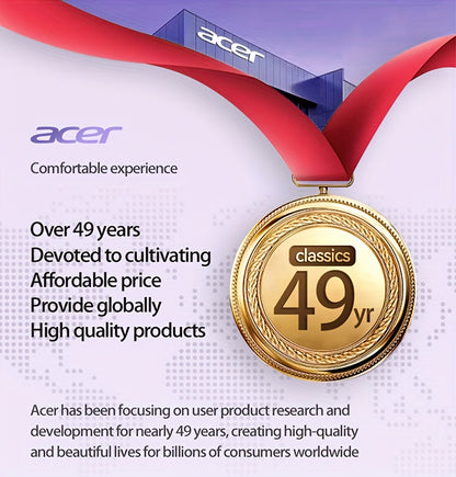 [ACER Official Authentic Product] TWS Wireless Earbuds Deep Bass Stereo Sound Cute Macaron Colors Extra-Long Battery Life In-Ear Design for Sports/Running Low-Latency Gaming Mode Hi-Fi Audio Lightweight Touch Control Stylish