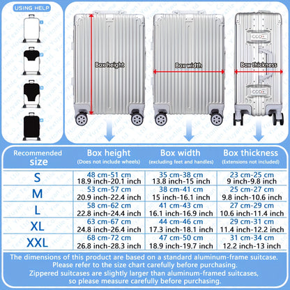 1pc of 300G/M² High-End Wood Grain Series Printed Pattern, Thickened Suitcase Protective Cover, Thickened Suitcase Accessory, Suitable for Business, Business Trips, Vacations, Travel, Luggage Check-In, Back to School, Adding