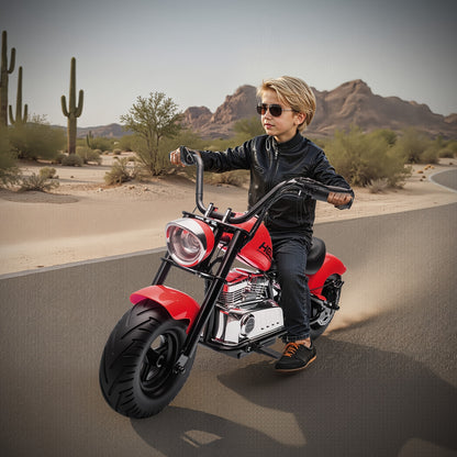 24V Electric Dirt Bike, Kids Motorcycle Ride on Toy for Big Kids, w/Raised Handlebars, Power Display, Twist-Grip Throttle, Shock Springs, Key Start, Handbrake