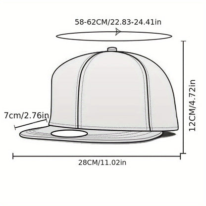 Gray Game Controller eSports Cartoon Adult Flat Brim Cap Sports Climbing Baseball Cap