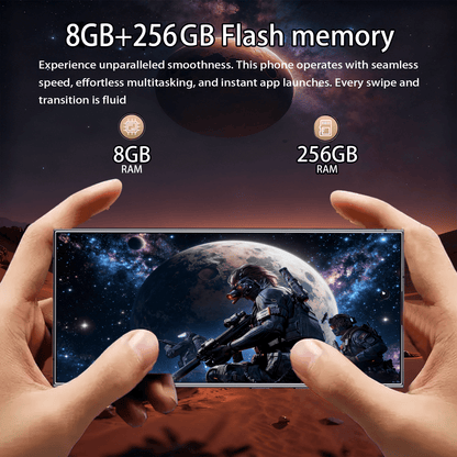 S25 Ultra Unlocked Smartphone | Front and Rear HD Cameras, Built-in Stylus, Facial Recognition, Available in 6.8-inch 8GB+256GB HD Large Phone and 3.5-inch 3GB+64GB Portable Mini Phone, Perfect for Holiday Gifts