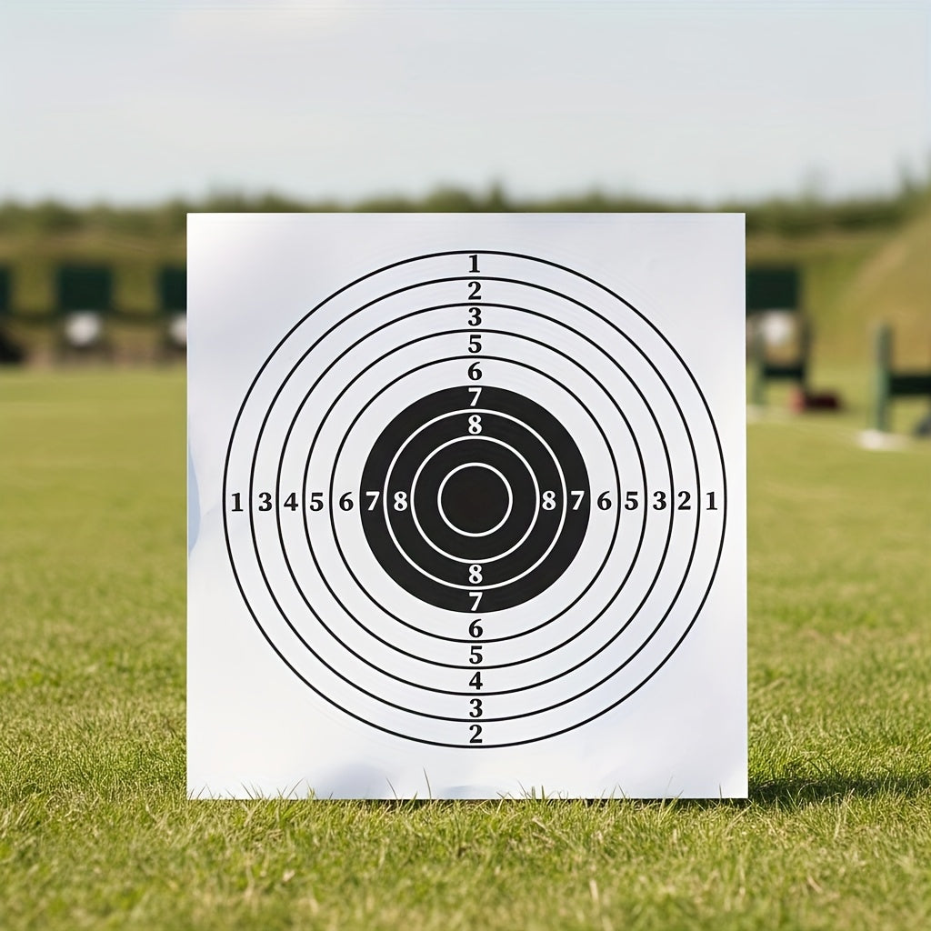 100/200 Pack 5.43×5.43inch Black and White Training Target Sheets - Heavy 250gsm Paper for Practice & Skill Drills