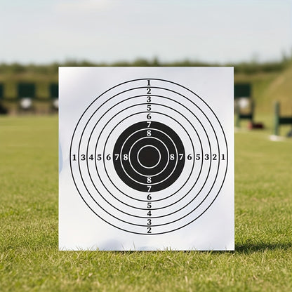 100/200 Pack 5.43×5.43inch Black and White Training Target Sheets - Heavy 250gsm Paper for Practice & Skill Drills