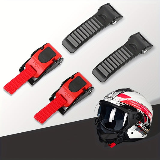 Set of 2 Motorcycle Clasps, Featuring ECE DOT Quick-Release Mechanism, Adjustable Straps, Ideal for Motorcycle Use, Bicycle s, Atvs, And Scooters